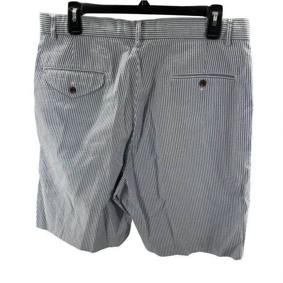 Polo Golf Ralph Lauren Seersucker Striped Pleated Shorts Mens Size 33 - Picture 3 of 7